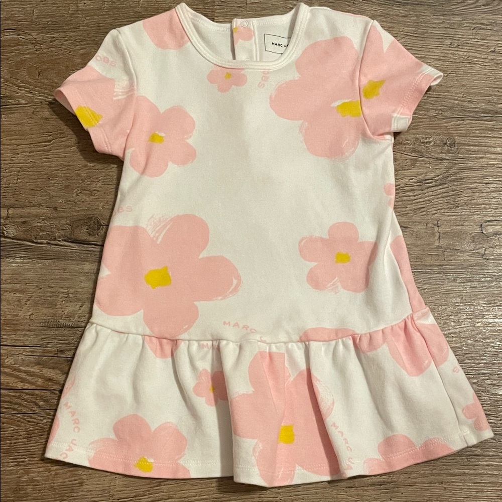 Marc Jacobs White and Pink Floral Kids Dress